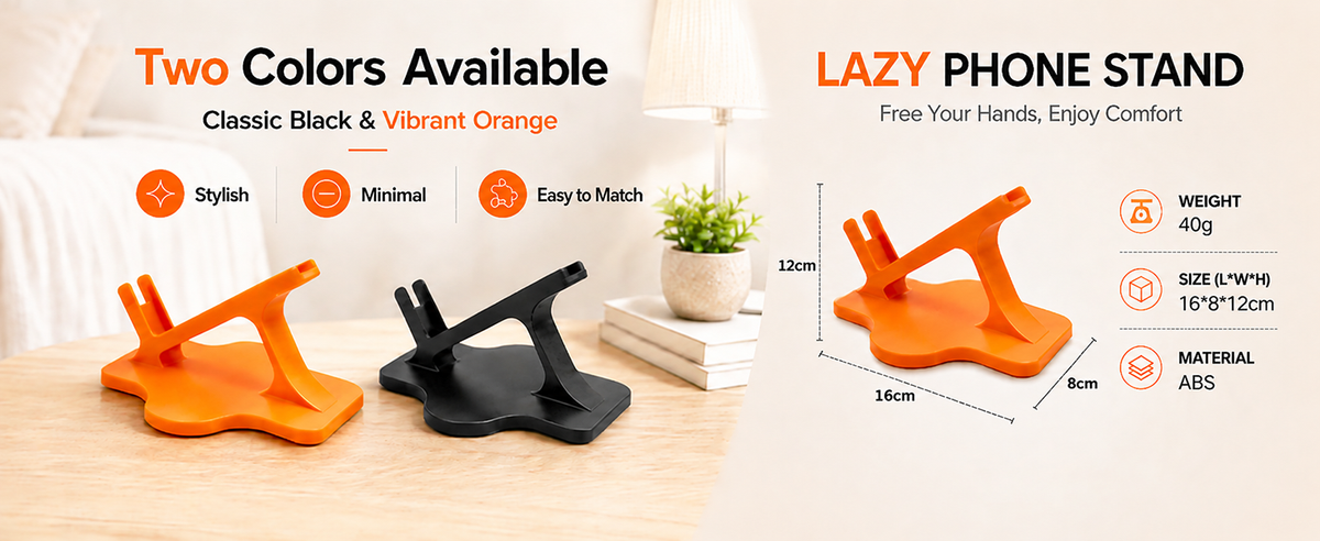⏰ Last Chance to Save ⚡ Side-Lying Phone Stand – Hands-Free Bed Phone Holder for Comfortable Bedtime Viewing