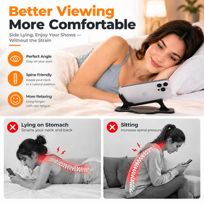 ⏰ Last Chance to Save ⚡ Side-Lying Phone Stand – Hands-Free Bed Phone Holder for Comfortable Bedtime Viewing