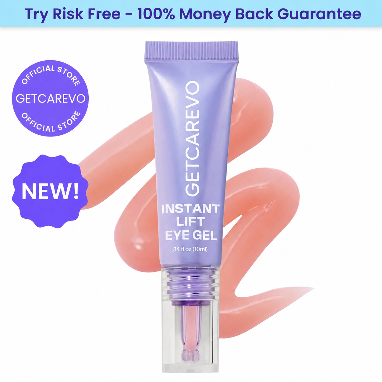 GetCarevo™Instant Lift Eye Gel – Smooth Wrinkles & Reduce the Look of Under-Eye Bags 👁️💜