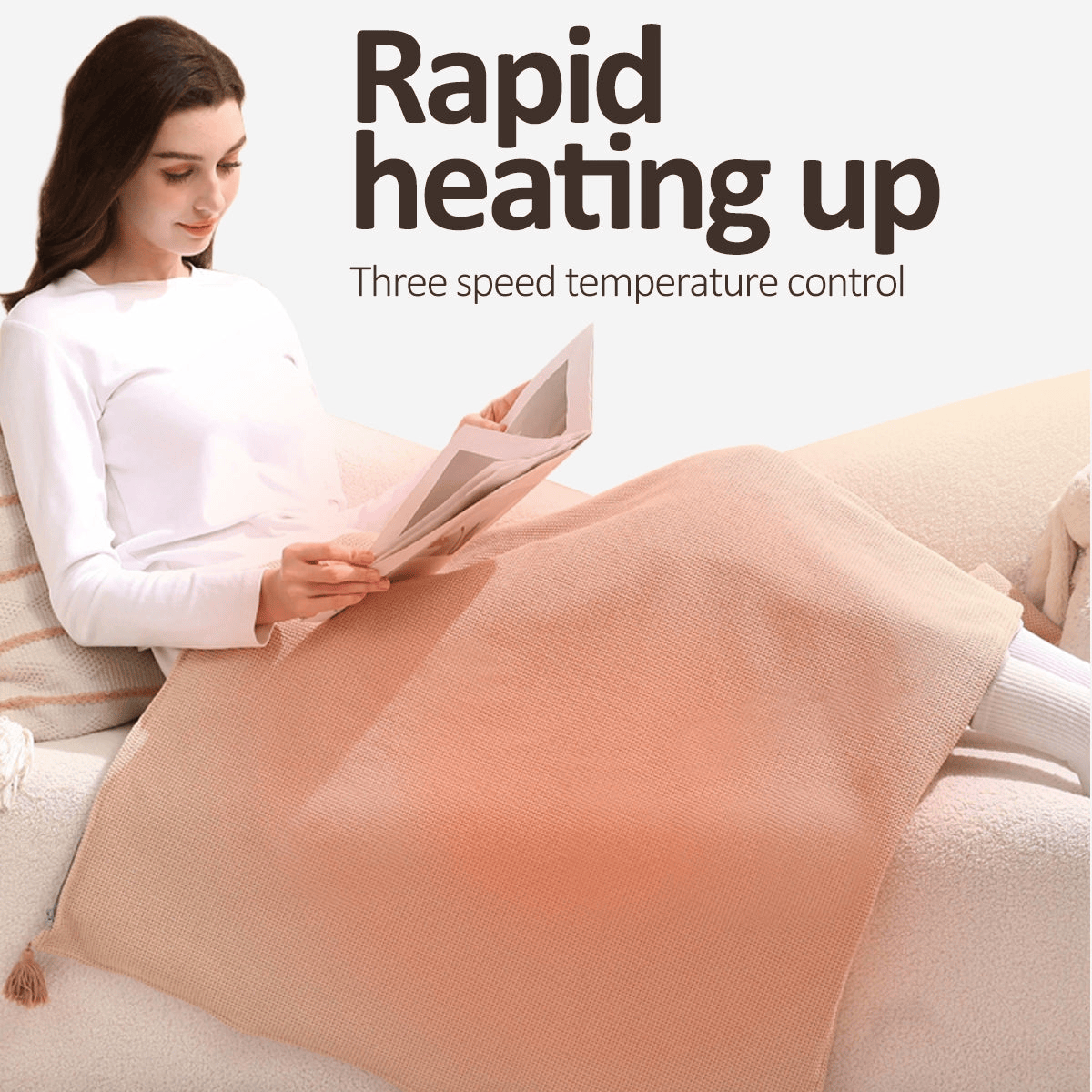🔥 Christmas Sale — ❄️ Stay Warm All Winter — Portable Electric Heated Blanket Shawl