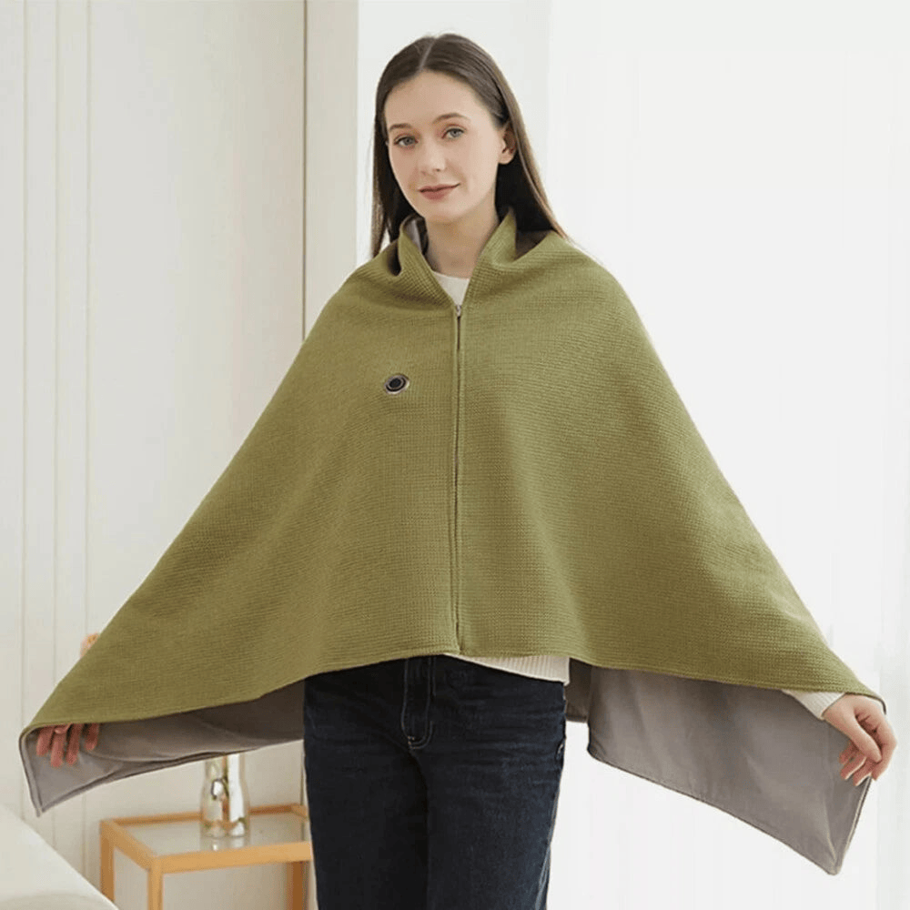 🔥 Christmas Sale — ❄️ Stay Warm All Winter — Portable Electric Heated Blanket Shawl